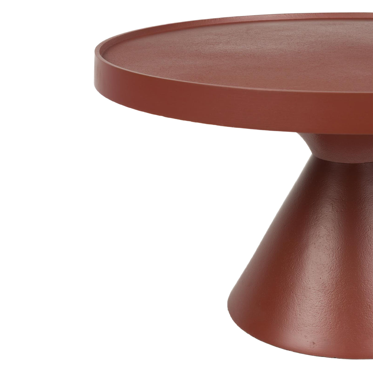   Red Aluminum Round Coffee Table | Oroa.com