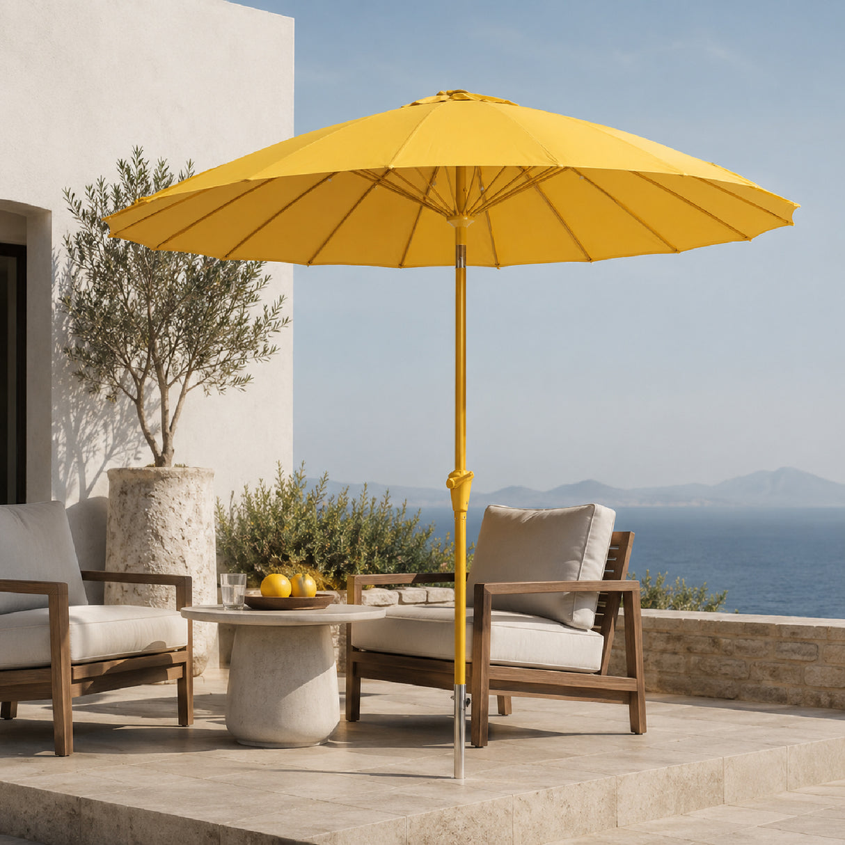   Modern furniture - Yellow Sunbrella Parasol - www.oroa.com | Oroa.com