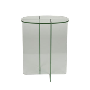   Modern European furniture - Glass Cross-Leg Side Table - www.oroa.com | Oroa.com