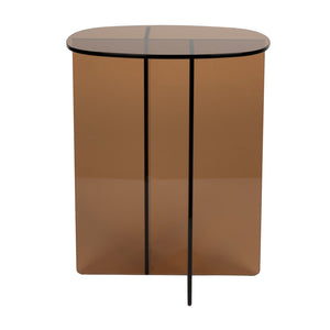   Brown Glass Side Table | Oroa.com