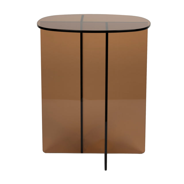 Brown Glass Side Table | Zuiver Linea | Oroa.com