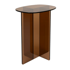   Brown Glass Side Table | Oroa.com