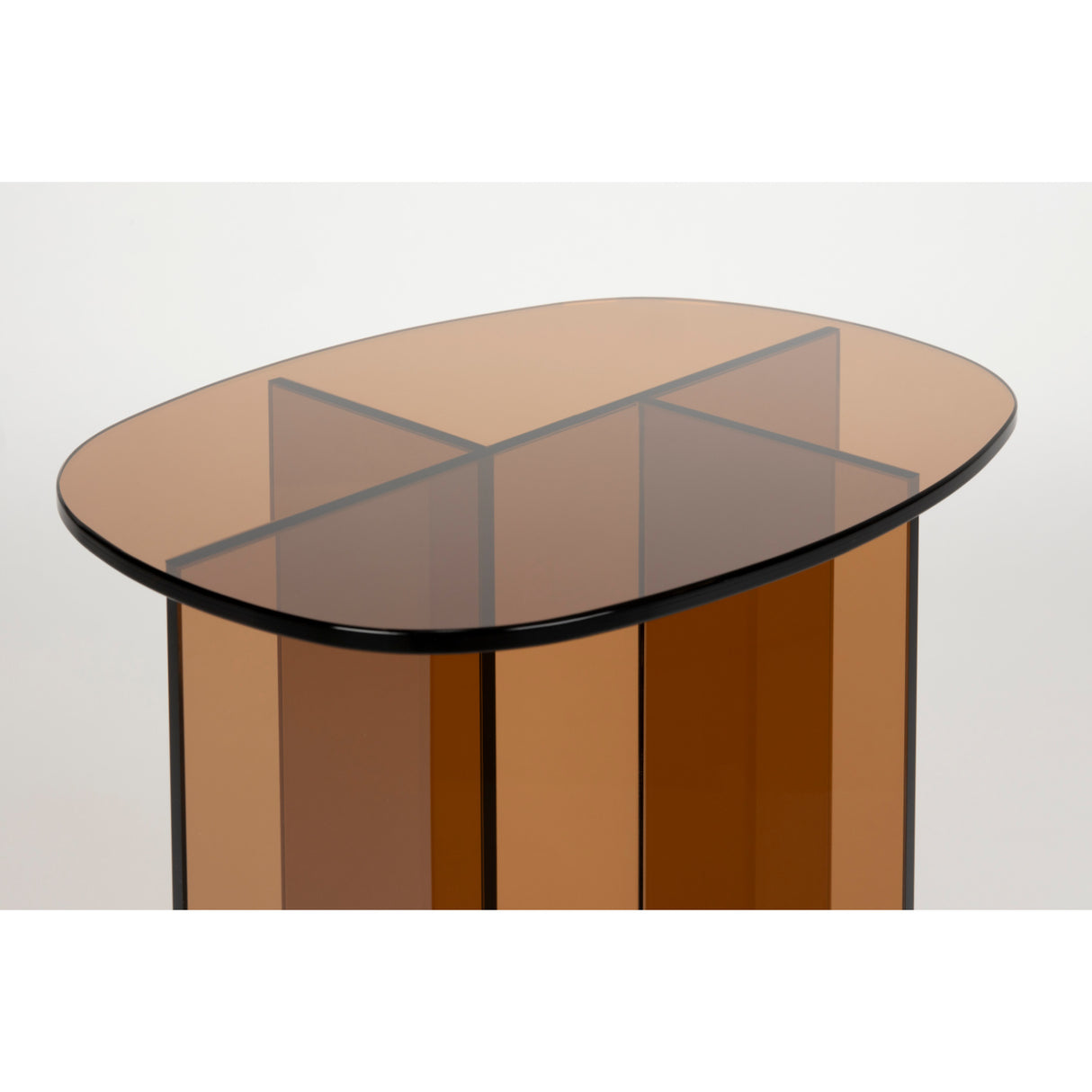   Brown Glass Side Table | Oroa.com