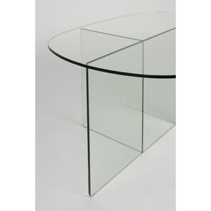   Modern European furniture - Glass Cross-Leg Coffee Table - www.oroa.com | Oroa.com