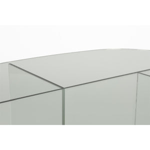   Modern European furniture - Glass Cross-Leg Coffee Table - www.oroa.com | Oroa.com