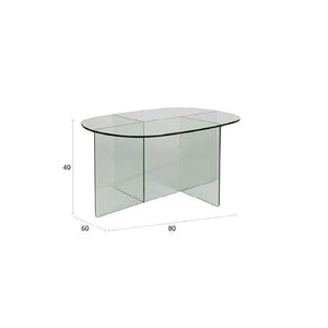   Modern European furniture - Glass Cross-Leg Coffee Table - www.oroa.com | Oroa.com
