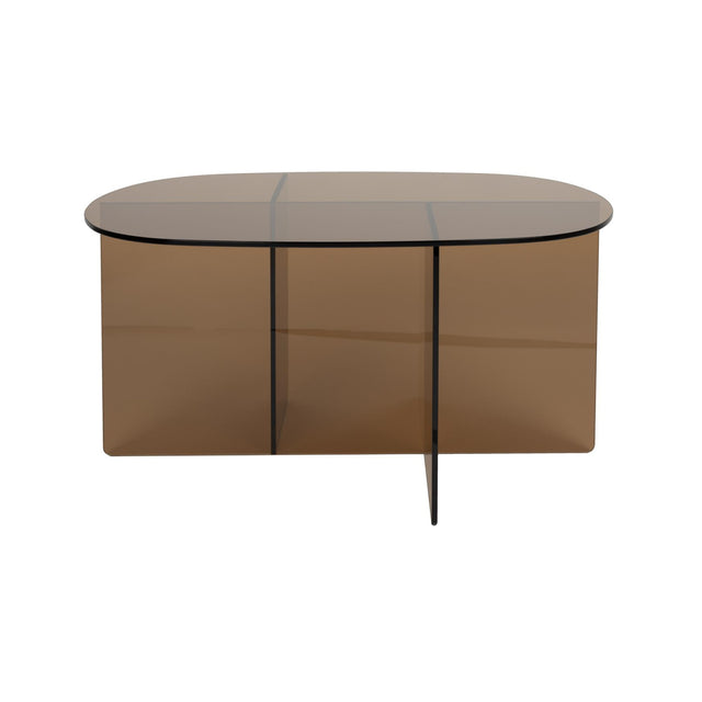 Modern furniture - Brown Glass Coffee Table - www.oroa.com