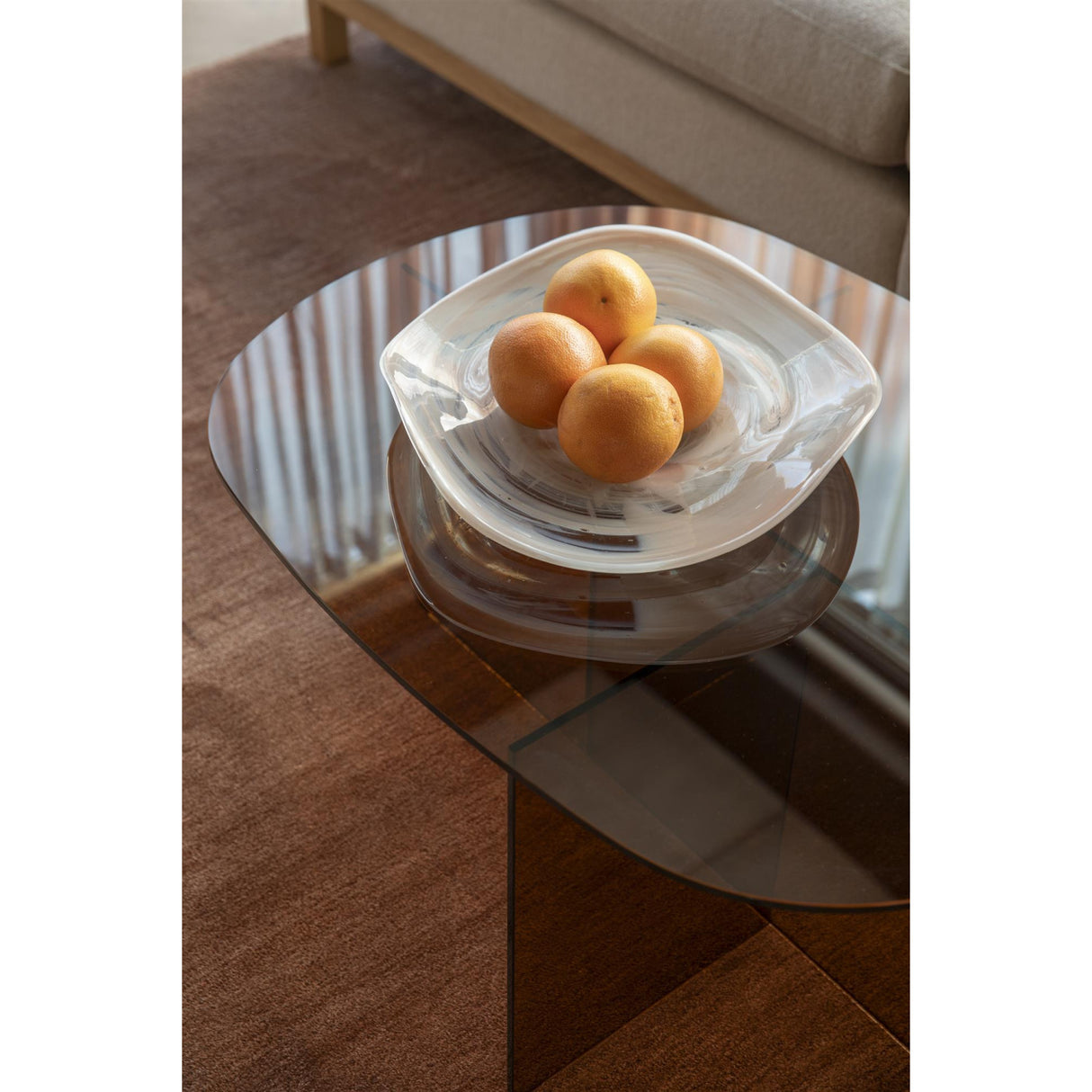   Modern furniture - Brown Glass Coffee Table - www.oroa.com | Oroa.com