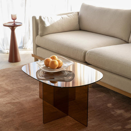   Modern furniture - Brown Glass Coffee Table - www.oroa.com | Oroa.com