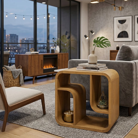   Wood Veneer Shelf Cabinet S | Oroa.com