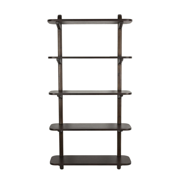 Modern furniture - Walnut Finished Ladder Shelf - www.oroa.com