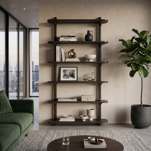   Modern furniture - Walnut Finished Ladder Shelf - www.oroa.com | Oroa.com