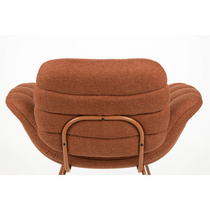   Curved Seat Channeled Lounge Chair | Oroa.com