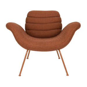   Curved Seat Channeled Lounge Chair | Oroa.com