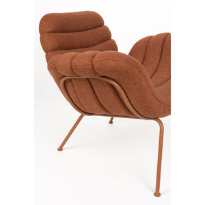   Curved Seat Channeled Lounge Chair | Oroa.com