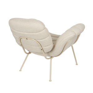   Curved Seat Channeled Lounge Chair | Oroa.com