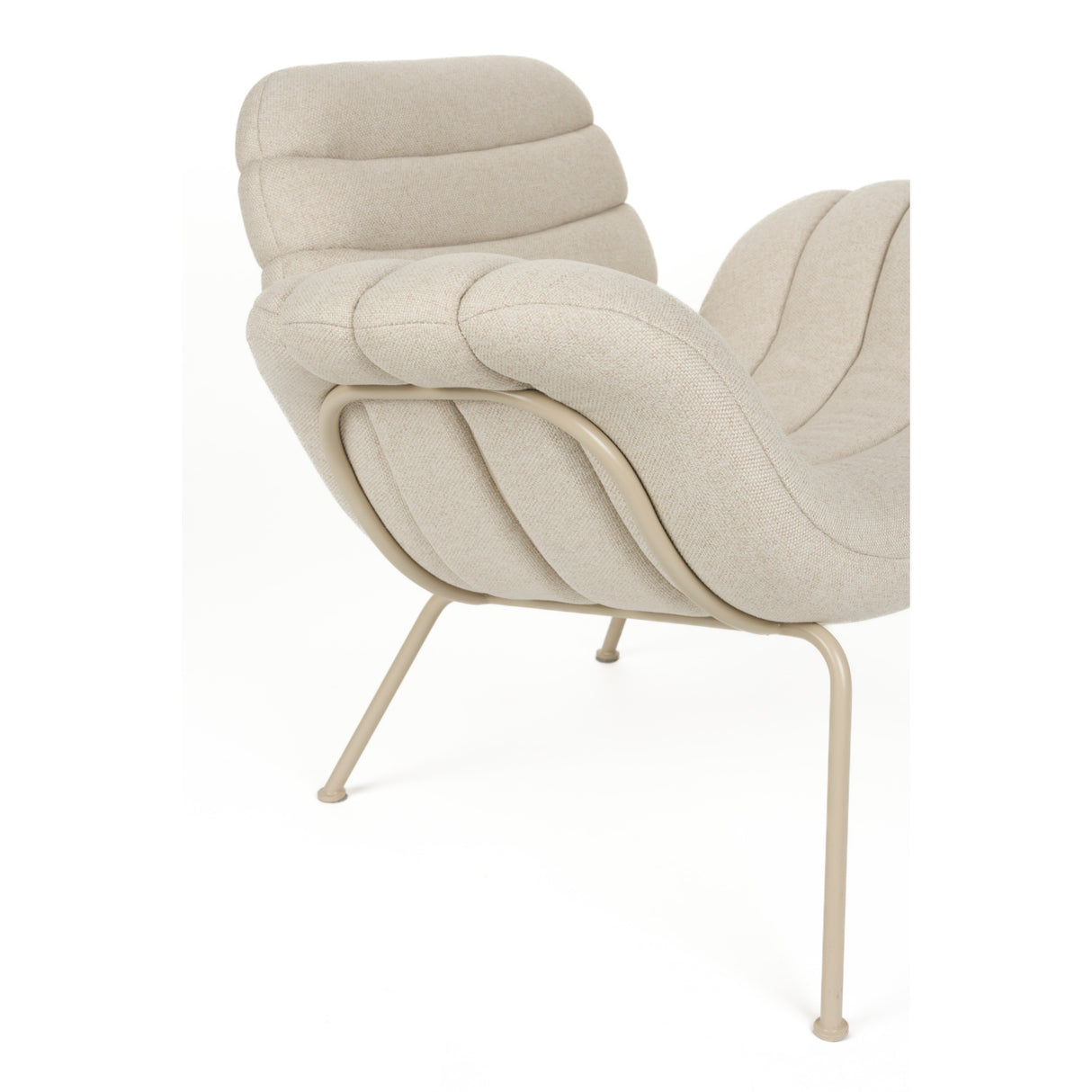   Curved Seat Channeled Lounge Chair | Oroa.com