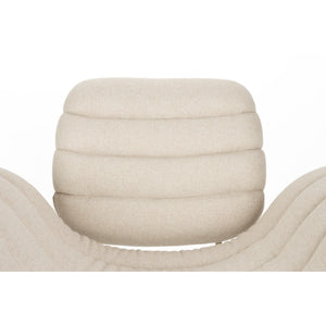   Curved Seat Channeled Lounge Chair | Oroa.com