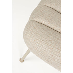   Channeled Upholstered Stool | Oroa.com