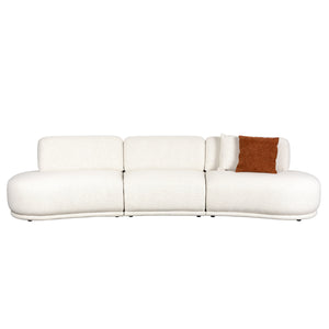   Modern European furniture - White 4,5-Seater Sofa - www.oroa.com | Oroa.com