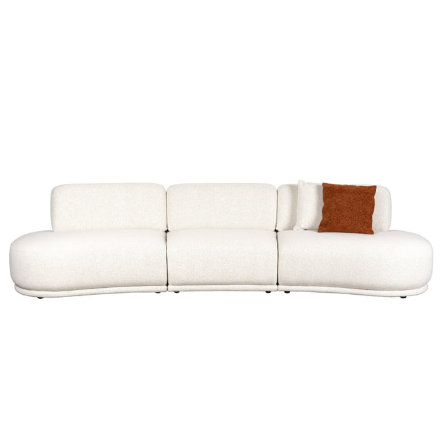 Modern European furniture - White 4,5-Seater Sofa - www.oroa.com