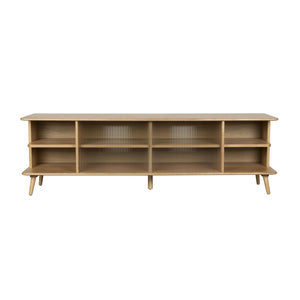   Oak Framed Glass Door Sideboard L | Oroa.com
