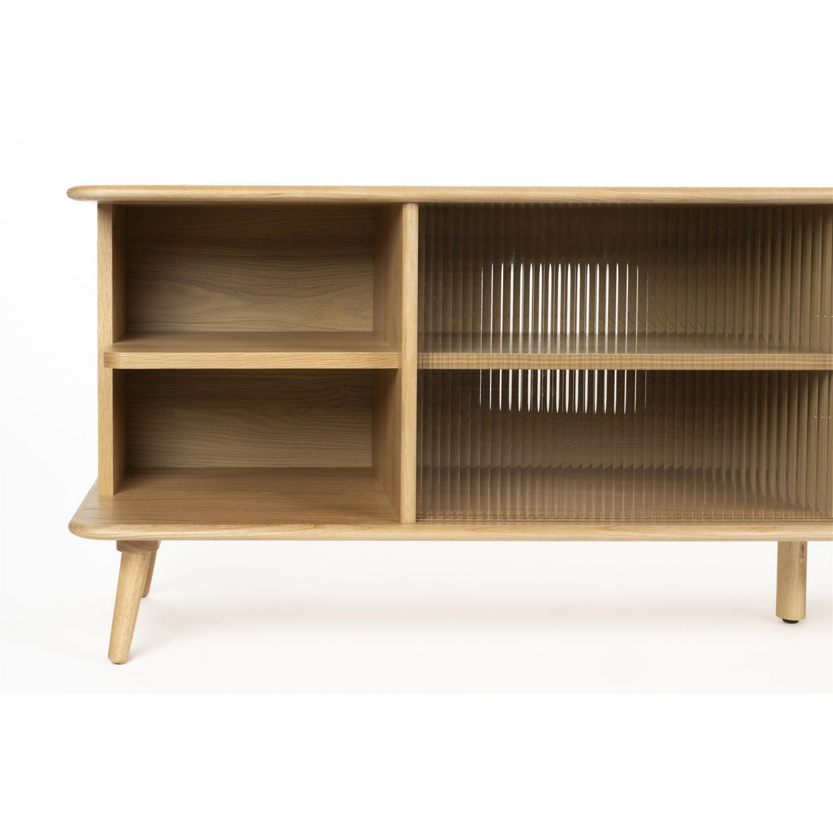   Oak Framed Glass Door Sideboard L | Oroa.com