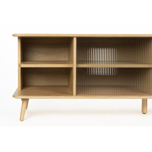   Oak Framed Glass Door Sideboard L | Oroa.com