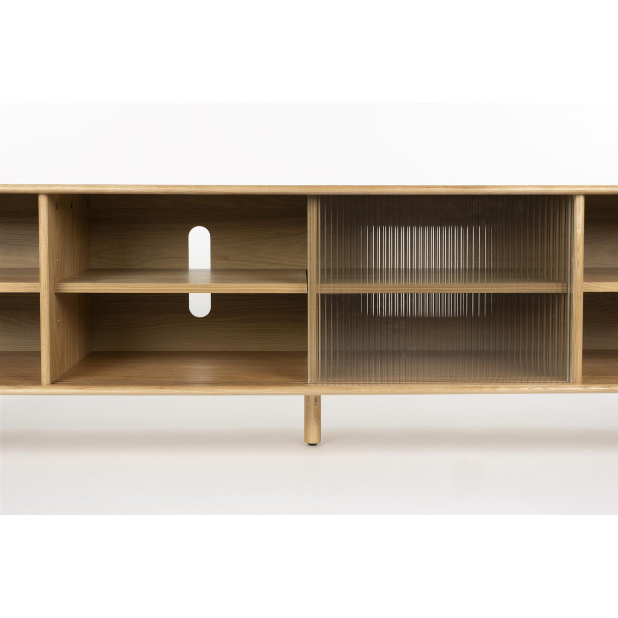   Oak Framed Glass Door Sideboard L | Oroa.com