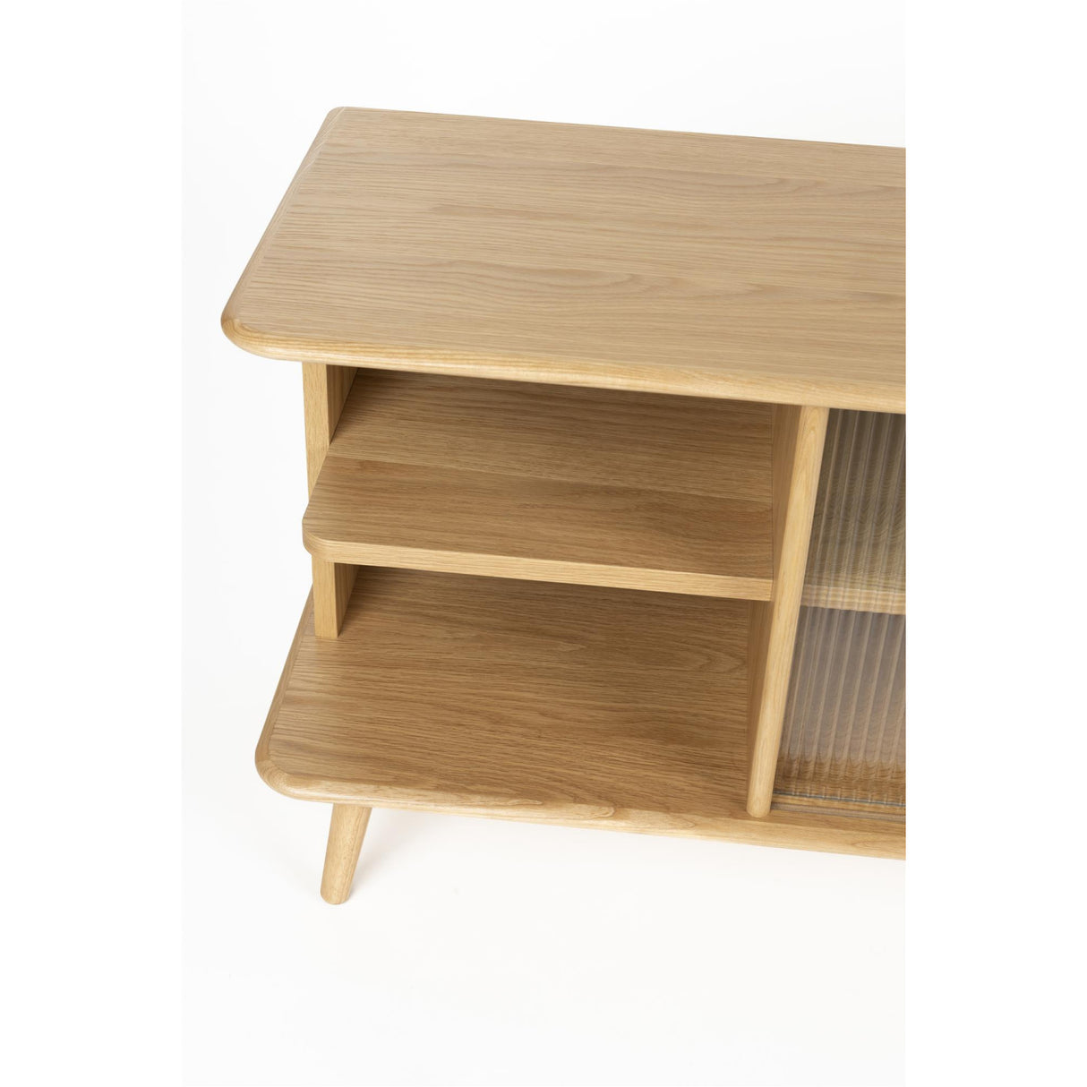   Oak Framed Glass Door Sideboard L | Oroa.com