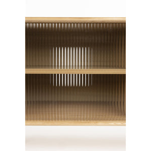   Oak Framed Glass Door Sideboard L | Oroa.com