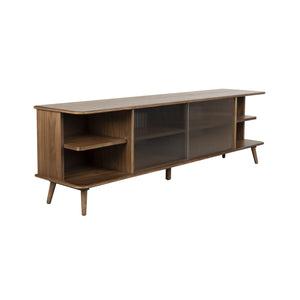   Oak Framed Glass Door Sideboard L | Oroa.com