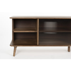  Oak Framed Glass Door Sideboard L | Oroa.com
