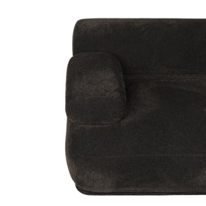   Modern furniture - Brown Ribbed Fabric Left Sofa - www.oroa.com | Oroa.com