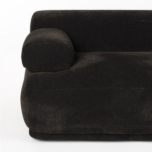   Modern furniture - Brown Ribbed Fabric Right Sofa - www.oroa.com | Oroa.com