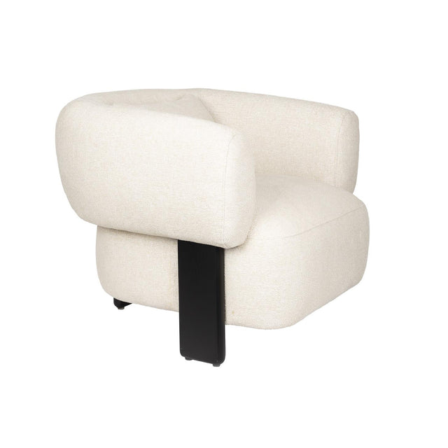 Modern furniture - Beige Fabric 3-Legged Lounge Chair - www.oroa.com
