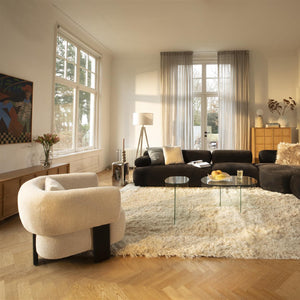   Modern furniture - Beige Fabric 3-Legged Lounge Chair - www.oroa.com | Oroa.com