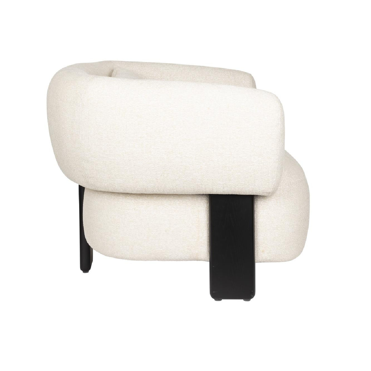   Modern furniture - Beige Fabric 3-Legged Lounge Chair - www.oroa.com | Oroa.com
