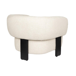   Modern furniture - Beige Fabric 3-Legged Lounge Chair - www.oroa.com | Oroa.com
