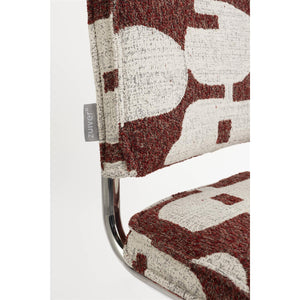   Modern European furniture - Retro Patterned Cantilevered Dining Chairs (2) - www.oroa.com | Oroa.com
