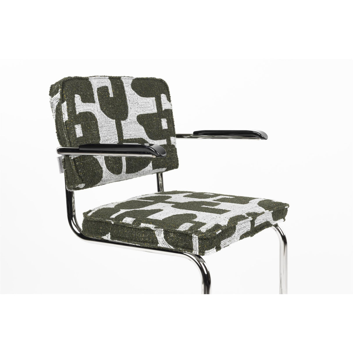   Modern furniture - Retro Patterned Cantilevered Dining Armchairs (2) - www.oroa.com | Oroa.com