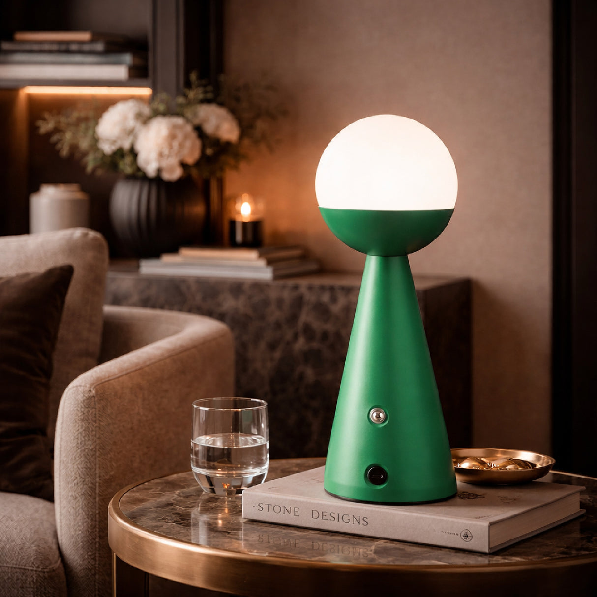   Steel Base Cordless Table Lamp | Oroa.com