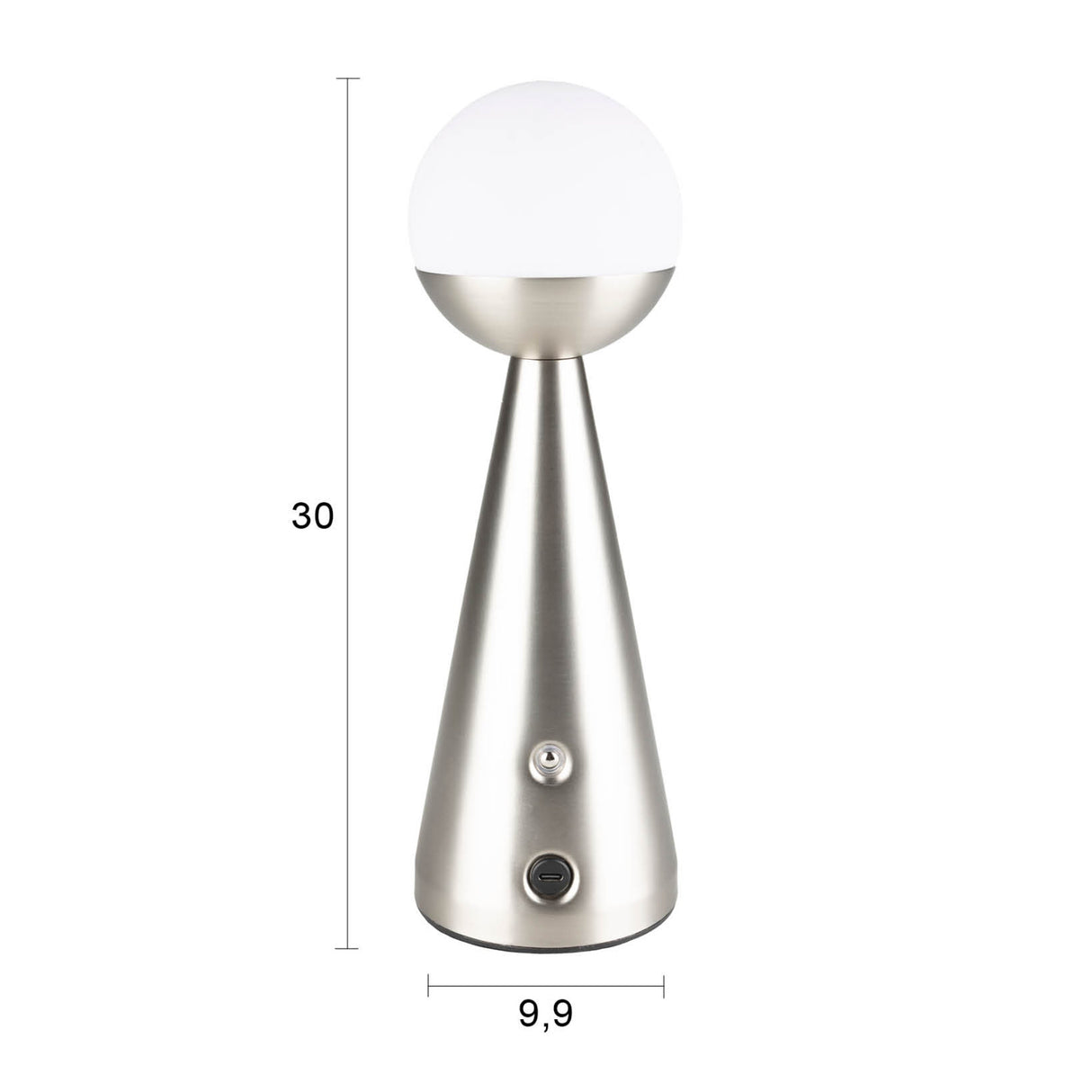   Steel Base Cordless Table Lamp | Oroa.com