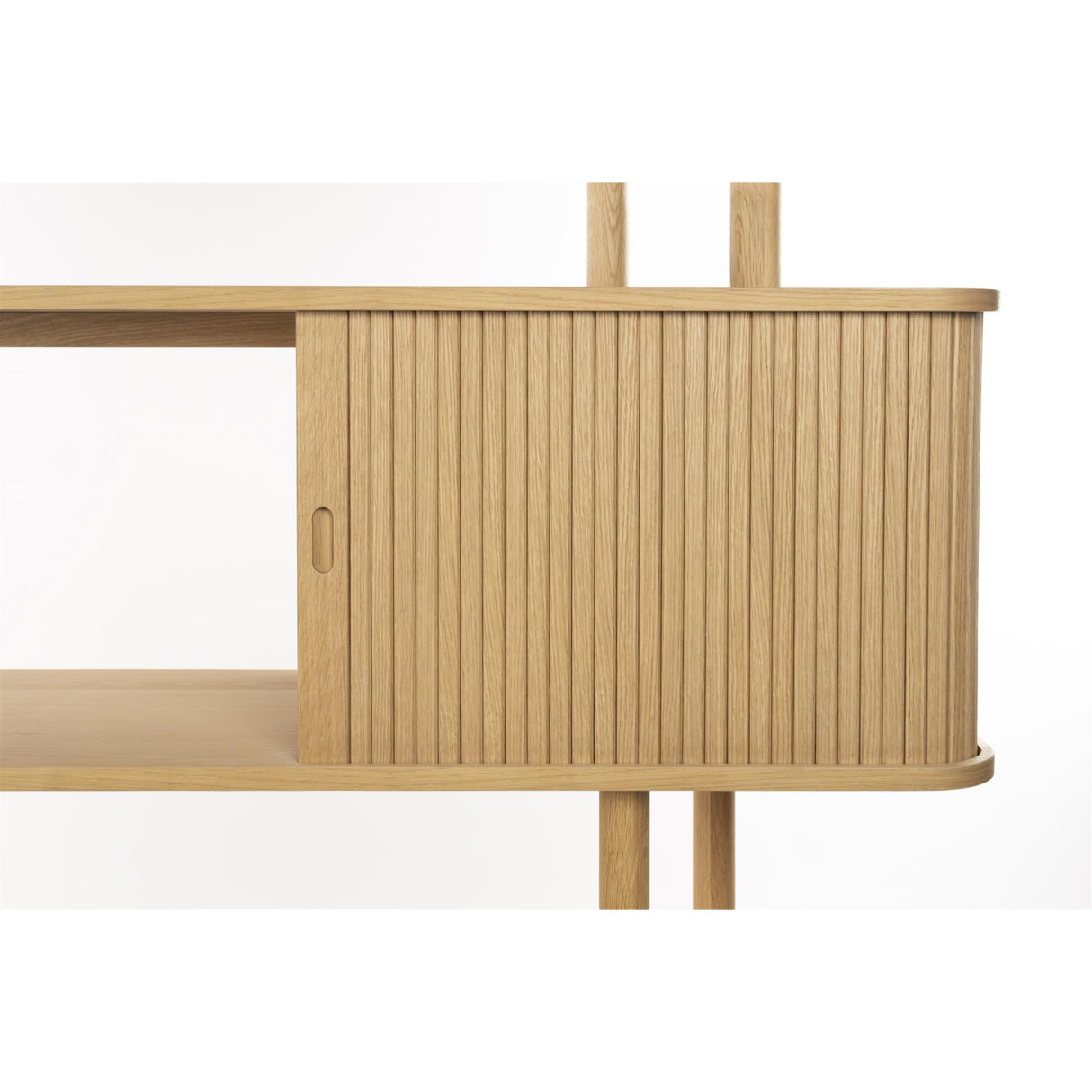  Wooden Sliding Door 5-Layer Bookcase | Oroa.com