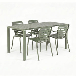   Aluminum Garden Table & Armchair Set (4) | Oroa.com