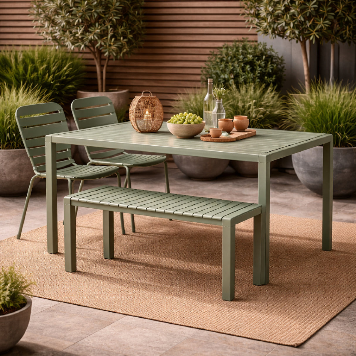   Aluminum Outdoor Garden Table & Chair Set | Oroa.com
