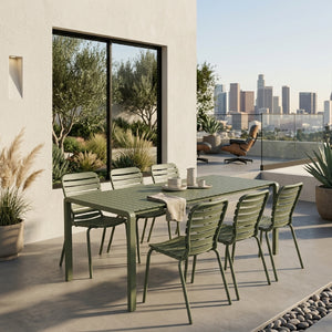   Aluminum Outdoor Garden Table & Chair Set (6) | Oroa.com