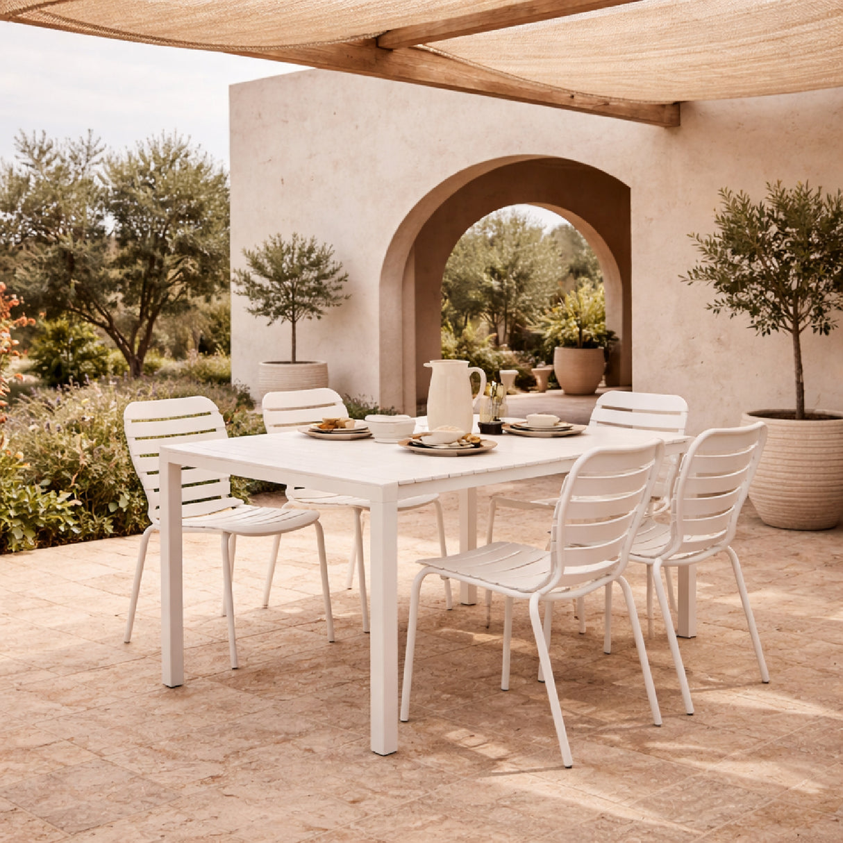   Aluminum Outdoor Garden Table & Chair Set (2) | Oroa.com