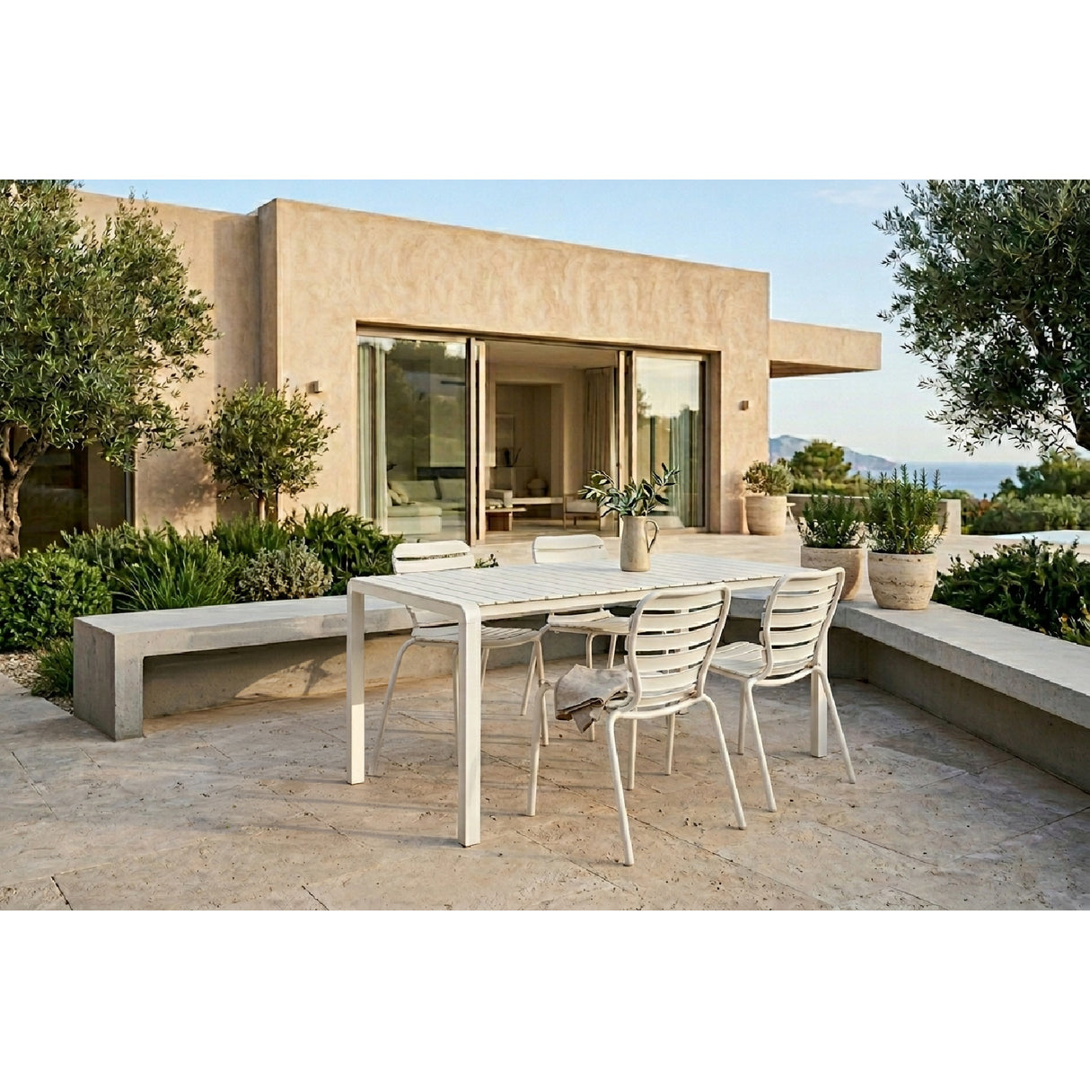   Aluminum Outdoor Garden Table & Chair Set (2) | Oroa.com