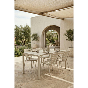   Aluminum Outdoor Garden Table & Armchair Set (4) | Oroa.com